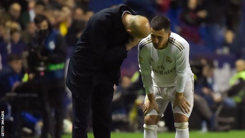 Eden Hazard: Real Madrid forward may miss rest of season, says Zinedine Zidane