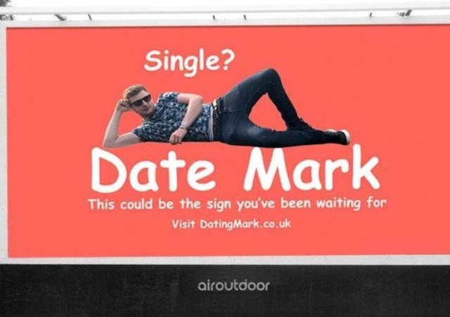 Man struggling with dating apps advertises himself on roadside billboard