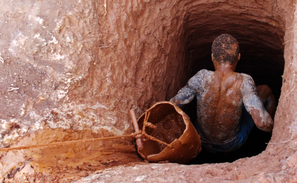 Illegal miner trapped to death in galamsey pit