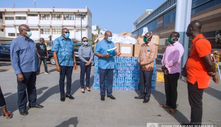 John Mahama Donates PPE To Ridge Hospital Health Workers
