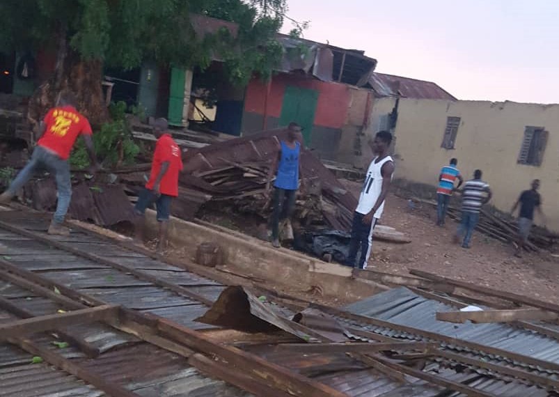 Afram Plains: Rainstorm rips off 60 houses 2 injured, 460 displaced