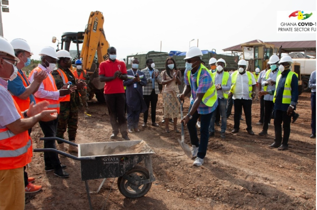 Covid-19 Private Sector Fund begins construction of 100-bed Isolation, Treatment Centre