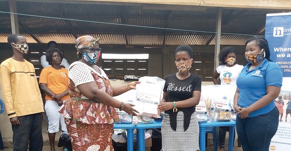 International Needs, a non-governmental organisation (NGO), has embarked on an initiative to present sanitary pads to 1400 adolescents in six communities in the Central Region. In all, 4,200 packs of sanitary pad will be distributed to beneficiary girls selected from vulnerable families to help them improve basic hygienic practices in the pandemic period. The first batch of 350 adolescents were presented with their sanitary pads at Kissi in the KEEA Municipality and Ekon in the Cape Coast Metropolis to mark World Menstrual Day. Each adolescent from the beneficiary communities, selected from three districts including the Cape Coast metropolis, Mfantseman, and Komenda-Edina-Eguafo Abrem (KEEA) municipality, received three packs of sanitary pads, a petite radio set, a bottle of hand sanitiser and paper towels. The project was undertaken with support from the United Nations Children Fund (UNIICEF) and the United Nations Population Fund (UNFPA). Menstrual Hygiene Day Menstrual Hygiene Day has been marked on May 28 each year since 2014 to highlight the importance of good menstrual hygiene management. The theme for this year is: “Periods in Pandemic.” The Project Officer of International Needs, Ms Elikem Awuye, noted that menstruation did not stop during pandemics, so the project was to empower girls in most vulnerable situations so that they would not engage in practices which may lead to unplanned pregnancies and other sexually transmitted diseases. “Most girls are in very vulnerable situations and need just a little support to mitigate their suffering and something as basic as sanitary pads could save them from falling prey to abusers,” she reiterated. According to Ms Awuye, International Needs had worked with many of the adolescents on its Safe Spaces programme where they were provided with safe spaces to be themselves and express themselves and were empowered to take informed decisions on their sexuality. The adolescents were also supported to learn to sew reusable pads, she stated and indicated that with the outbreak of the pandemic the meetings could no longer be held. She said she was hopeful that the project would sustain the girls and prevent them from moving round in search of sanitary pads from the wrong places. Stay focussed The Queenmother of Kissi, Nana Afua Badu, admonished the girls to stay focused on their goals and work to attain higher heights. She encouraged teenage mothers not to give up on their ambitions but be motivated to explore all opportunities available to them to better their lives. Some of the beneficiaries expressed their gratitude to International Needs and its sponsoring agencies for the support. Christabel Abbam, a 17-year old mother, said the pack had come in handy. “It will help me save GH¢24 for the next three months. The money can be used to support our feeding,” she said. Sarah Amponsah, also a beneficiary, said: “I am happy to have received the pack. It has saved me some money and a lot of troubles.”