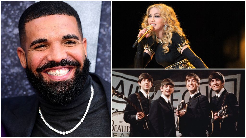 Drake overtakes Madonna and The Beatles to break US Billboard chart record
