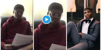A video has also emerged of the young man named Izuchukwu Madubueze reading his suicide note before shooting himself dead after the accusation.