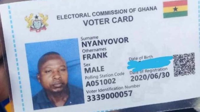 The document available to us has it that the Electoral Commission (EC) says it has issued the same voter ID number to some 65 applicants in two Registration