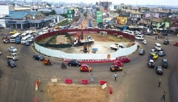 Obetsebi Lamptey roundabout closed to traffic