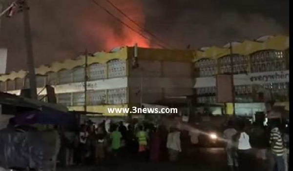Kaneshie market on fire